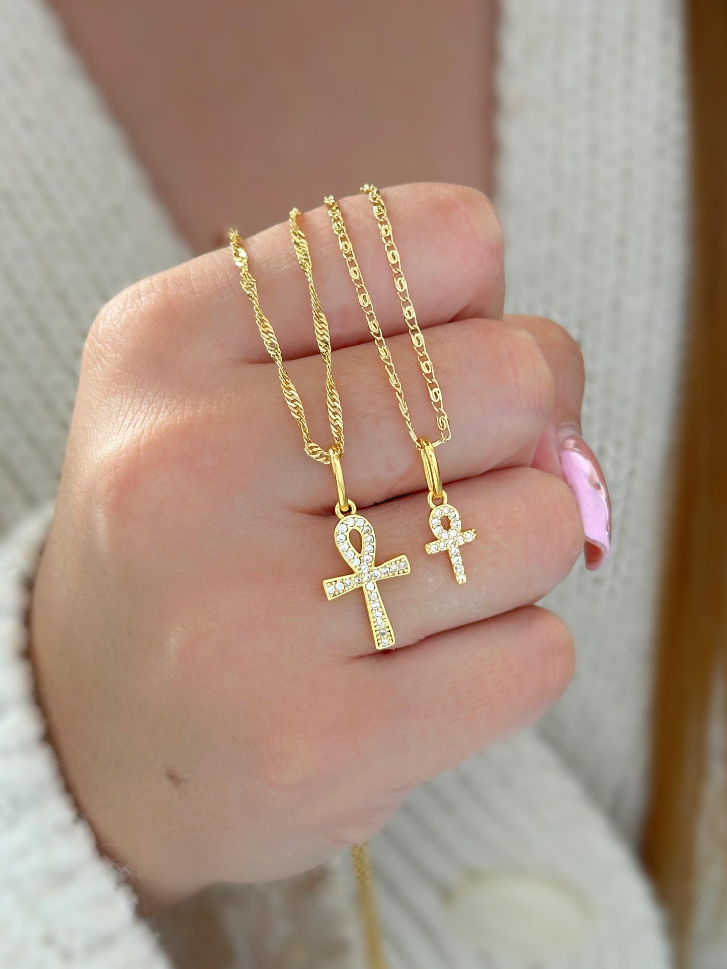 Dije Mini Cruz Ankh