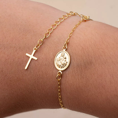 Pulsera Virgen del Carmen 16.5 Cms Extensor