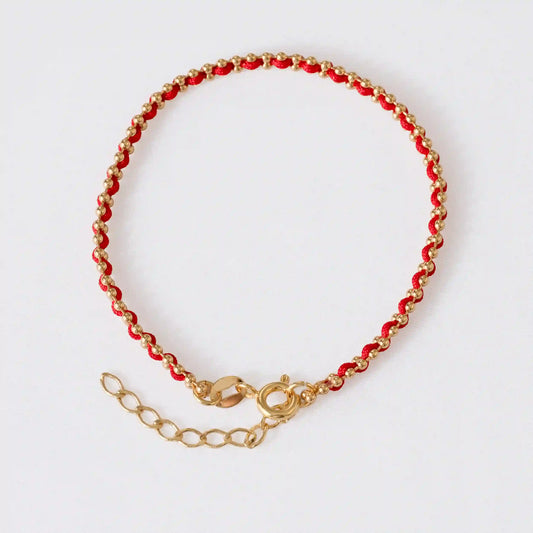 Pulsera Hilo Laminado 15 Cms + Extensor